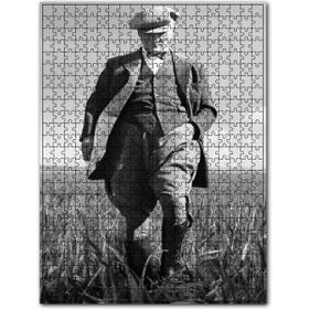 Cakapuzzle Mustafa Kemal Atatürk Buğday Tarlasında Siyah Beyaz 1000 Parça Puzzle