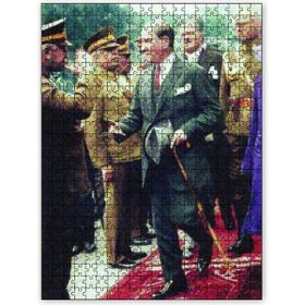 Cakapuzzle Mustafa Kemal Atatürk Renkli Fotoğraf 500 Parça Ahşap Puzzle