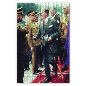 Cakapuzzle Mustafa Kemal Atatürk Renkli Fotoğraf 500 Parça Ahşap Puzzle