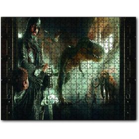 Cakapuzzle Müzede Bir Gece Çocuk Şövalye Dinozor ve Mamut Mdf 120 Parça Puzzle