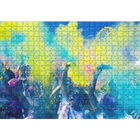 Cakapuzzle Müzik Hayatın Rengidir Mdf 500 Parça Puzzle