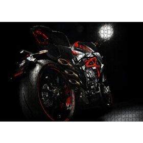 Cakapuzzle Mv Agusta Brutale 800 Rr Arka Görünüş Mdf 1000 Parça Puzzle