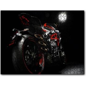 Cakapuzzle Mv Agusta Brutale 800 Rr Arka Görünüş Mdf 120 Parça Puzzle