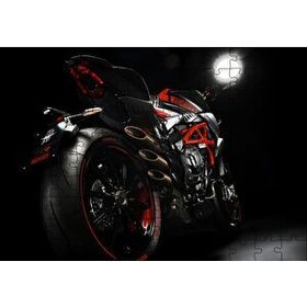 Cakapuzzle Mv Agusta Brutale 800 Rr Arka Görünüş Mdf 120 Parça Puzzle
