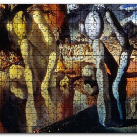 Cakapuzzle Narcissus Metamorfozu Salvador Dali Resmi Mdf 120 Parça Puzzle