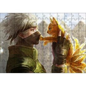 Cakapuzzle Naruto Anime Kedi Görseli 120 Parça Ahşap Puzzle