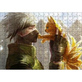 Cakapuzzle Naruto Anime Kedi Görseli 120 Parça Ahşap Puzzle