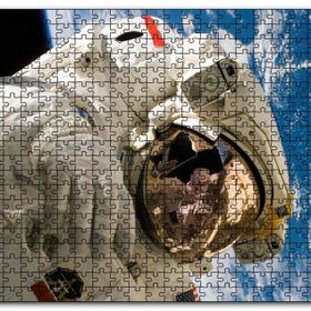 Cakapuzzle Nasa Astronotu Dünya Manzarası Mdf 1000 Parça Puzzle