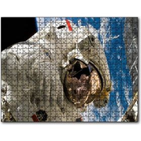 Cakapuzzle Nasa Astronotu Dünya Manzarası Mdf 120 Parça Puzzle