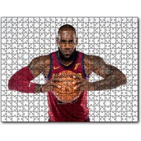Cakapuzzle Nba Lebron James Cleveland Cavaliers Bordo Forma Mdf 120 Parça Puzzle