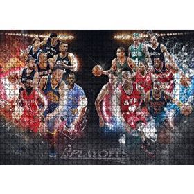 Cakapuzzle NBA Playofflar 16 Takım 120 Parça Ahşap Puzzle