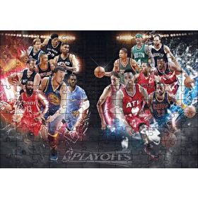Cakapuzzle Nba Playofflar 16 Takım Mdf 120 Parça Puzzle