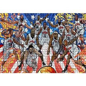 Cakapuzzle NBA Rüya Takımı Çizim 120 Parça Ahşap Puzzle