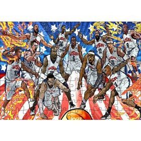 Cakapuzzle Nba Rüya Takımı Çizim Mdf 120 Parça Puzzle