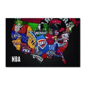 Cakapuzzle NBA Takım Logoları 120 Parça Ahşap Puzzle