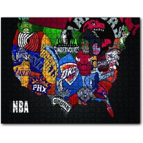 Cakapuzzle Nba Takım Logoları Ahşap 255 Parça Puzzle