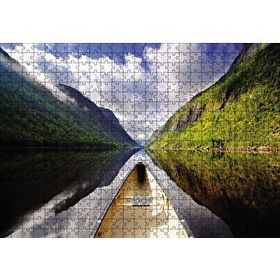 Cakapuzzle Nehirde Tekne Ahşap 500 Parça Puzzle