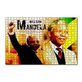 Cakapuzzle Nelson Mandela Yumruğu Havada 120 Parça Ahşap Puzzle