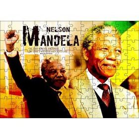 Cakapuzzle Nelson Mandela Yumruğu Havada 120 Parça Ahşap Puzzle