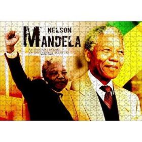 Cakapuzzle Nelson Mandela Yumruğu Havada 120 Parça Ahşap Puzzle