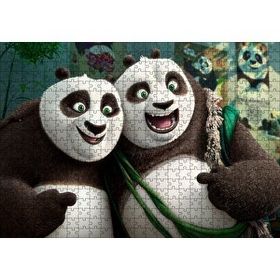 Cakapuzzle Neşeli Kung Fu Panda 3 120 Parça Ahşap Puzzle