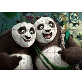 Cakapuzzle Neşeli Kung Fu Panda 3 Mdf 120 Parça Puzzle