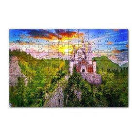 Cakapuzzle Neuschwanstein Masal Kalesi Almanya 120 Parça Ahşap Puzzle
