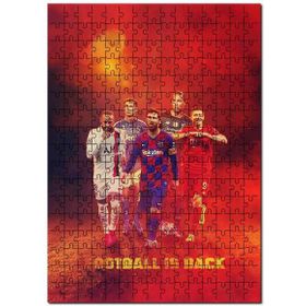 Cakapuzzle Neymar Ronaldo Messi Levandowski Virgil Mdf 120 Parça Puzzle