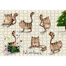 Cakapuzzle Nimbus Yaramaz Kediler 120 Parça Ahşap Puzzle