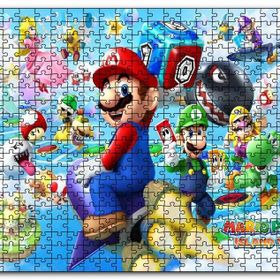 Cakapuzzle Nintendo Mario Party Island Tour Mdf 500 Parça Puzzle