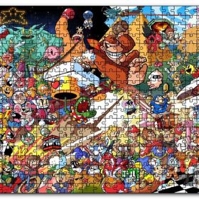 Cakapuzzle Nintendo Wii Tüm Karakterler Kompozisyon Mdf 1000 Parça Puzzle