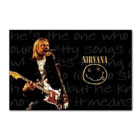 Cakapuzzle Nirvana Kurt Cobain Elektrogitar Smiley 120 Parça Ahşap Puzzle