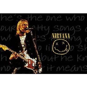 Cakapuzzle Nirvana Kurt Cobain Elektrogitar Smiley Mdf 1000 Parça Puzzle