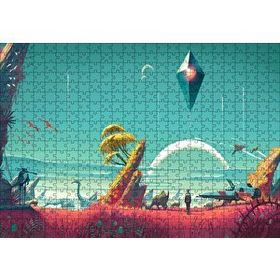 Cakapuzzle No Mans Sky Medeniyet Kompozisyon 120 Parça Ahşap Puzzle