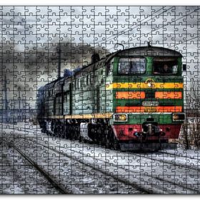 Cakapuzzle Nostaljik Elektrikli Renkli Tren Mdf 120 Parça Puzzle