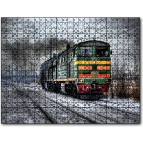 Cakapuzzle Nostaljik Elektrikli Renkli Tren Mdf 120 Parça Puzzle