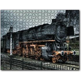 Cakapuzzle Nostaljik Kara Tren Görseli 500 Parça Puzzle