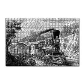 Cakapuzzle Nostaljik Kömürlü Tiren Görseli 120 Parça Ahşap Puzzle