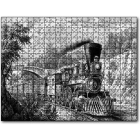 Cakapuzzle Nostaljik Kömürlü Tiren Görseli Mdf 120 Parça Puzzle