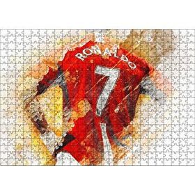 Cakapuzzle Numara 7 Formalı Ronaldo Sırt Görünüm 120 Parça Ahşap Puzzle