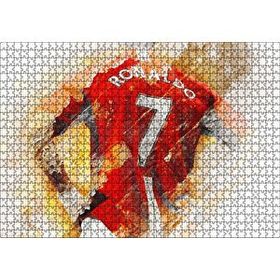 Cakapuzzle Numara 7 Formalı Ronaldo Sırt Görünüm 120 Parça Ahşap Puzzle