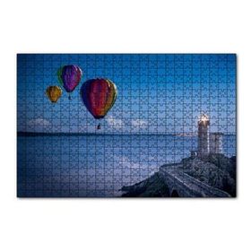 Cakapuzzle Okyanus Deniz Feneri ve Sıcak Hava Balonları 120 Parça Ahşap Puzzle