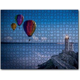 Cakapuzzle Okyanus Deniz Feneri ve Sıcak Hava Balonları 120 Parça Puzzle