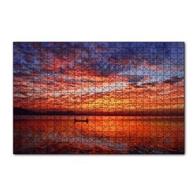 Cakapuzzle Okyanus Tekne Bulutlar ve Muhteşem Yansımaları 120 Parça Ahşap Puzzle