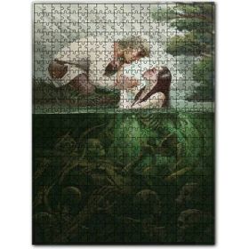 Cakapuzzle Ölüler Denizindeki Kız ve Kıyıdaki Aşığı Ahşap 255 Parça Puzzle