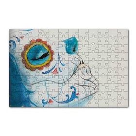 Cakapuzzle Ölülerin Günü Boyalı Yüz 120 Parça Ahşap Puzzle