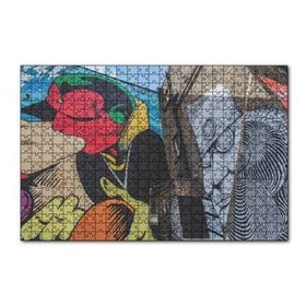 Cakapuzzle Öpüşen Çift Bina Boyama 120 Parça Ahşap Puzzle