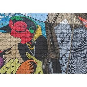 Cakapuzzle Öpüşen Çift Bina Boyama 255 Parça Puzzle