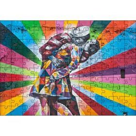 Cakapuzzle Öpüşen Denizci ve Sevgilisi Duvar Boyama 120 Parça Ahşap Puzzle