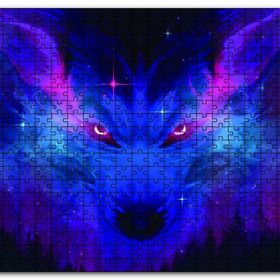 Cakapuzzle Orman Gökyüzünden Kurt Figürü Ahşap 1000 Parça Puzzle
